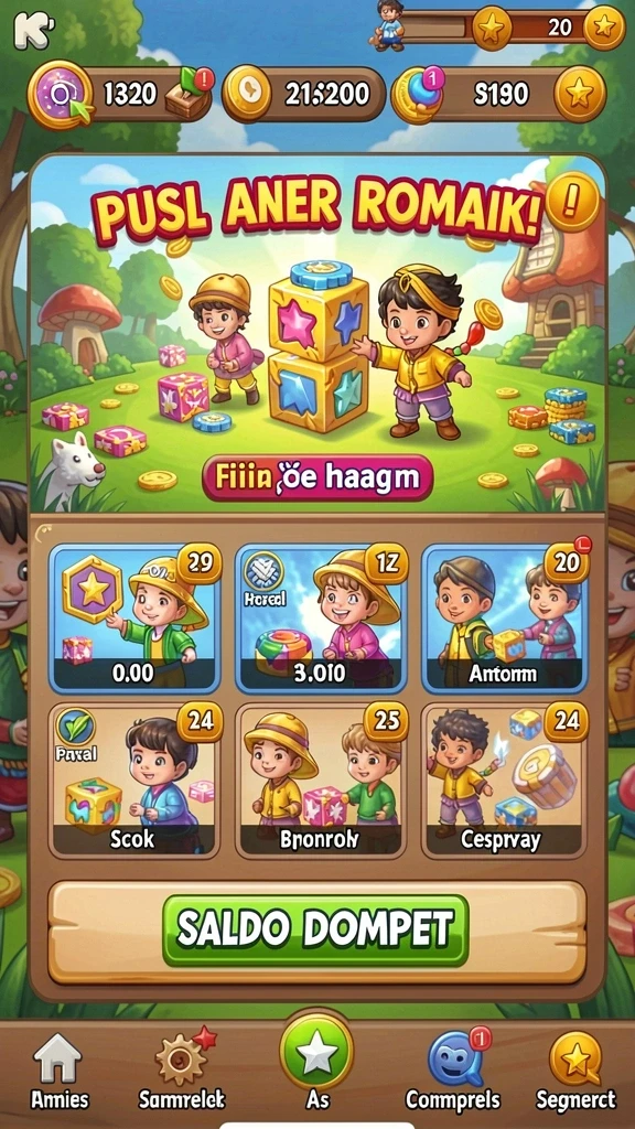 luckymino - Tampilan antarmuka yang menarik dan mudah digunakan.