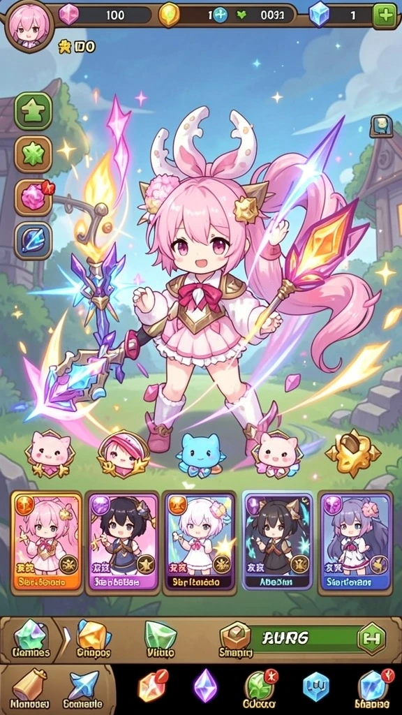 rajacuan - Karakter unik dengan kemampuan strategis berbeda.